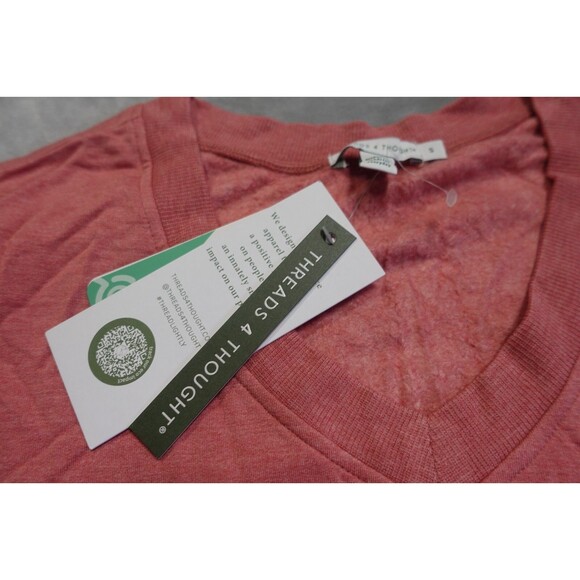 NWT Threads 4 Thought Feather Fleece Tunic Pullover Sweater Red Women’s Small - Picture 5 of 6